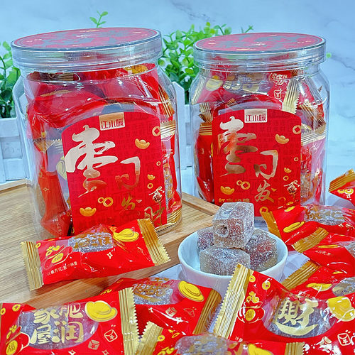 江小暖红枣软糖198克*2瓶 夹心糖果小包装休闲零食