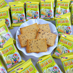 新乐福美味香饼干1斤紫菜味饼干咸味薄脆饼干休闲食品散装零食