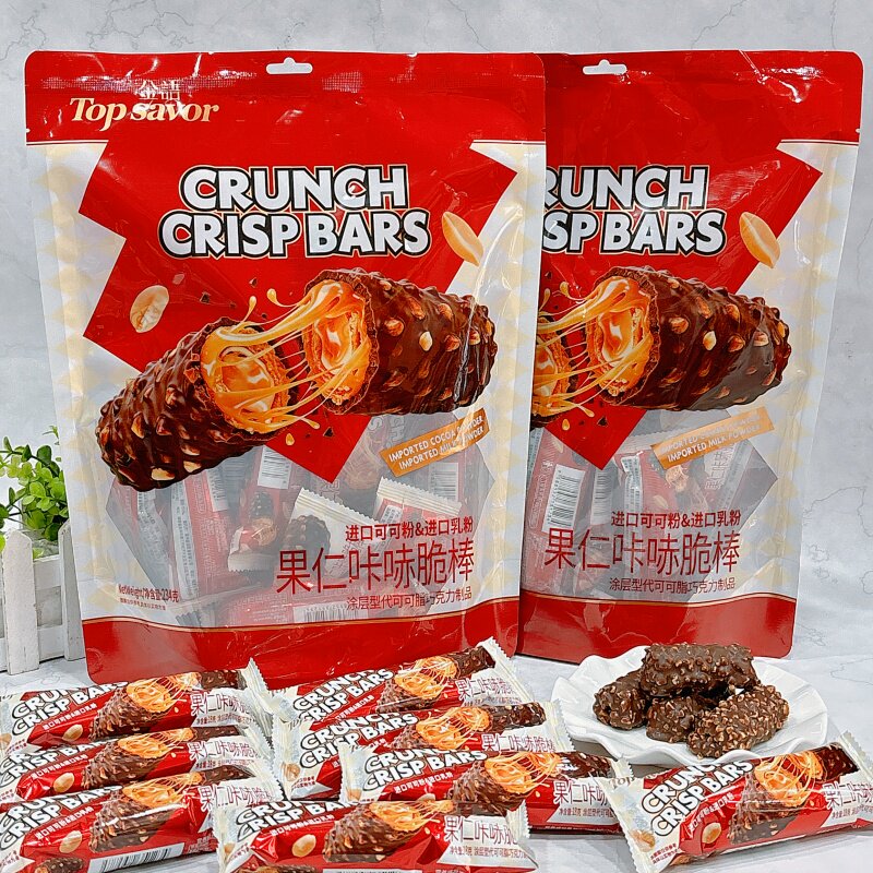 金语果仁咔哧脆棒234克*2袋小包装休闲零食