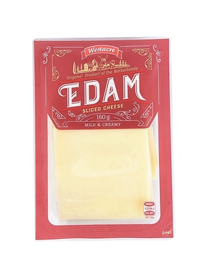 荷兰进口WESTACRE伊顿切片/高达切片 奶酪160g干酪 奶香浓郁