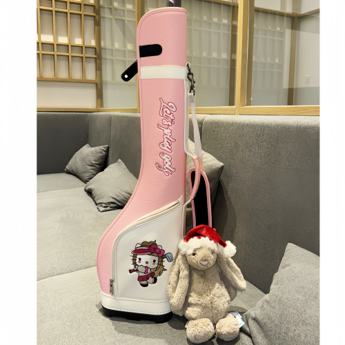 潮流可爱定制款高尔夫Kitty枪包粉色防水时尚轻便球包练习球杆包