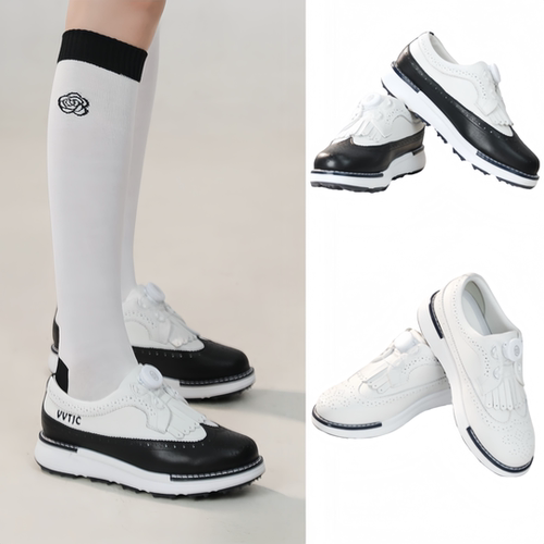 新款VVTJC高尔夫球鞋韩版流苏舒适防滑透气增高女鞋下场运动鞋