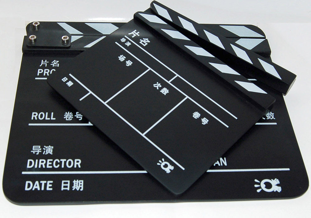 小瑕疵的中文场记板儿童拍照道具 (小板) 规格17.5*20cm