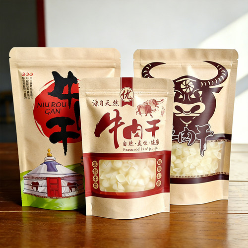 风干牛肉手撕牦牛肉猪肉脯包装袋