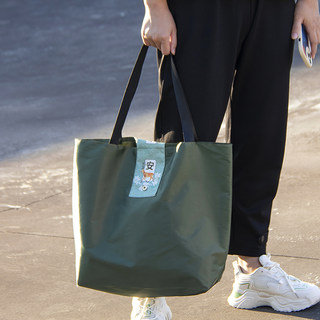 古风购物袋可折叠定制便携大容量简约超市环保袋防水手提袋买菜包