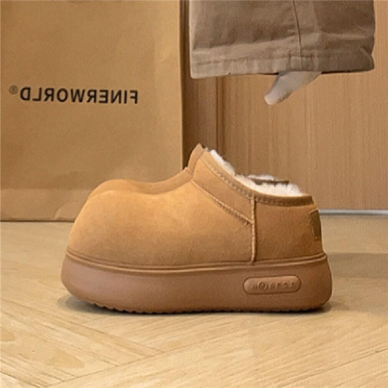 丑萌大头勃肯女复古冬季加绒加厚