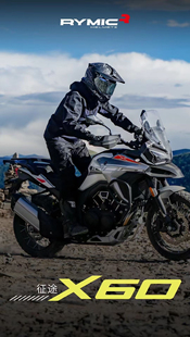 RY骑备部品 RYMIC睿觅X60碳纤维摩托车拉力越野盔摩旅双镜片防雾