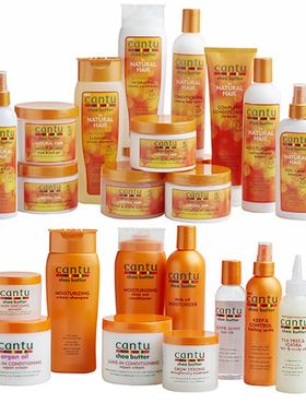 cantu shea butter products curling cream免洗护发素定型卷发霜
