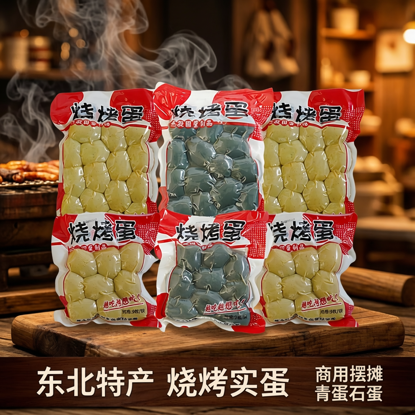 东北烧烤实蛋鸡蛋商用摆摊特产石蛋地摊小吃青蛋烧烤食材半成品