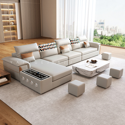 免洗布艺乳胶沙发客厅2024新款套装配套沙发茶几电视柜组合三件套