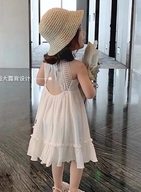 女童夏季连衣裙儿童2岁无袖背心