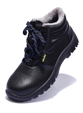 高帮加棉劳保鞋防砸鞋绝缘鞋电工鞋真皮钢包头安全鞋鹰兽牌25581
