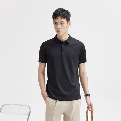 商务休闲190克双丝光polo衫