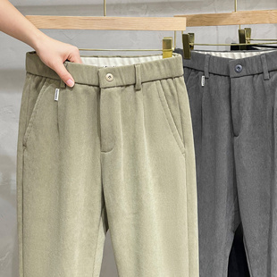 加绒加厚休闲裤 子运动裤 男裤 长裤 潮牌 锥形裤 460g重磅灯芯绒秋冬季