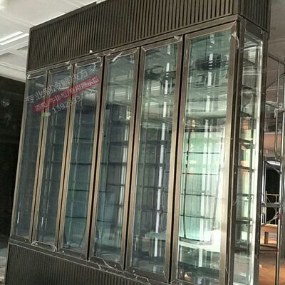 订做不锈钢展示柜鱼翅燕窝鲍鱼干货补品冷藏柜厨房冰箱制冷工作台