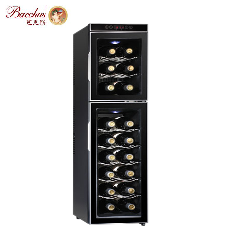 芭克斯红酒柜 电子恒温酒柜 葡萄酒茶叶柜独立双温区冷藏酒柜冰箱