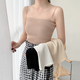外穿短款 裸色吊带背心上衣女百搭修身 显瘦双肩带内衣针织抹胸小衫