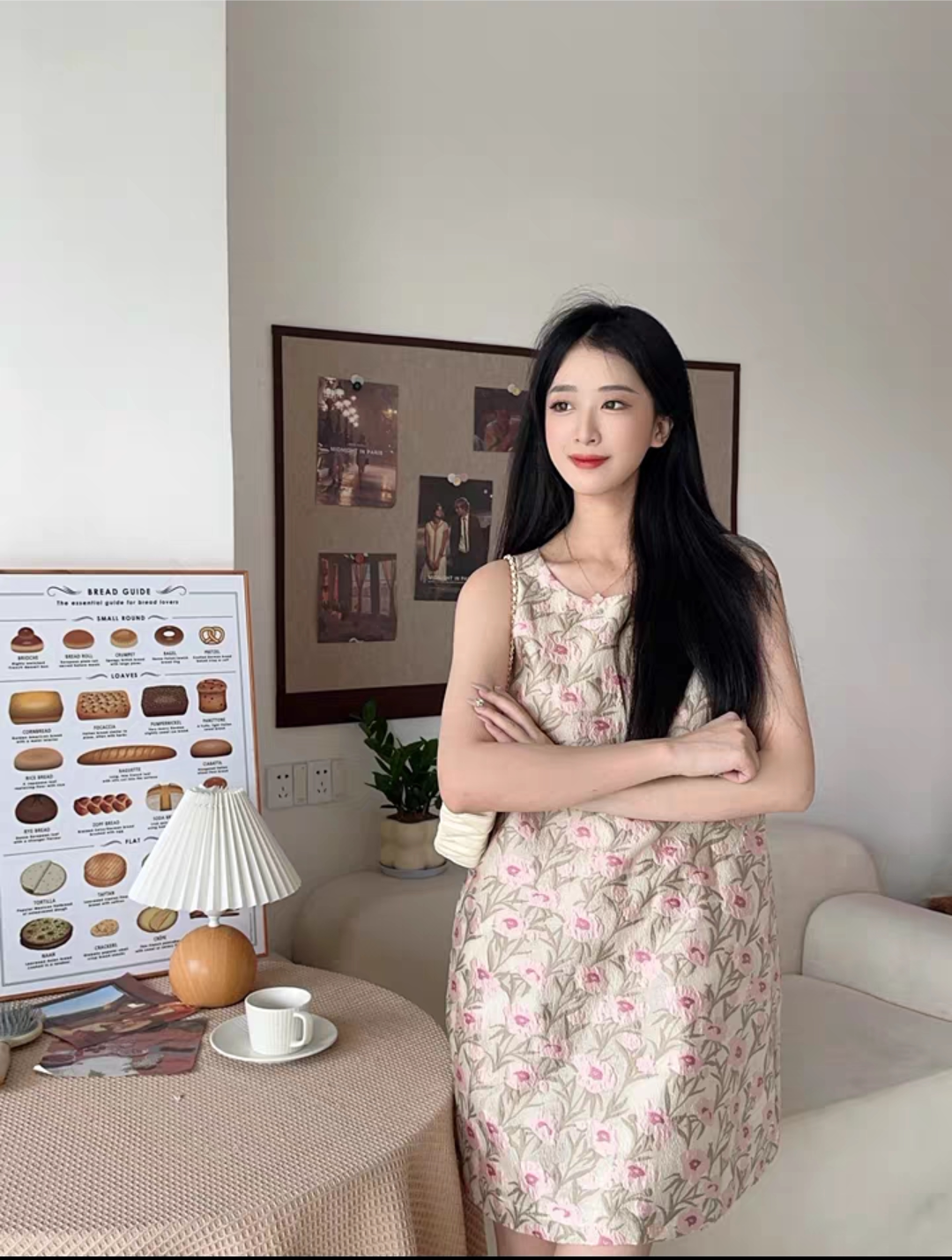 法式削肩挂脖连衣裙女夏宽松休闲提花背心连衣裙短裙