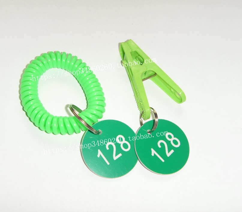 手腕编号牌寄存手牌钥匙牌洗浴牌序号牌存取子母牌手圈夹子存件牌