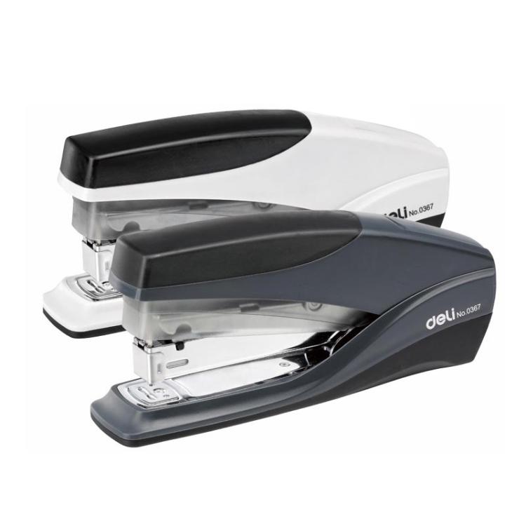 得力0367 订书机 省力订书器 办公学习装订用品 可钉20页80G纸