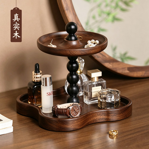 真实木无异味！双层桌面置物架