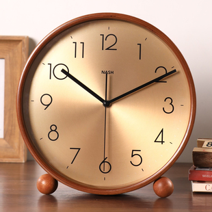 实木台式座钟摆钟客厅2026新款高端大气轻奢高级感复古精美时钟表