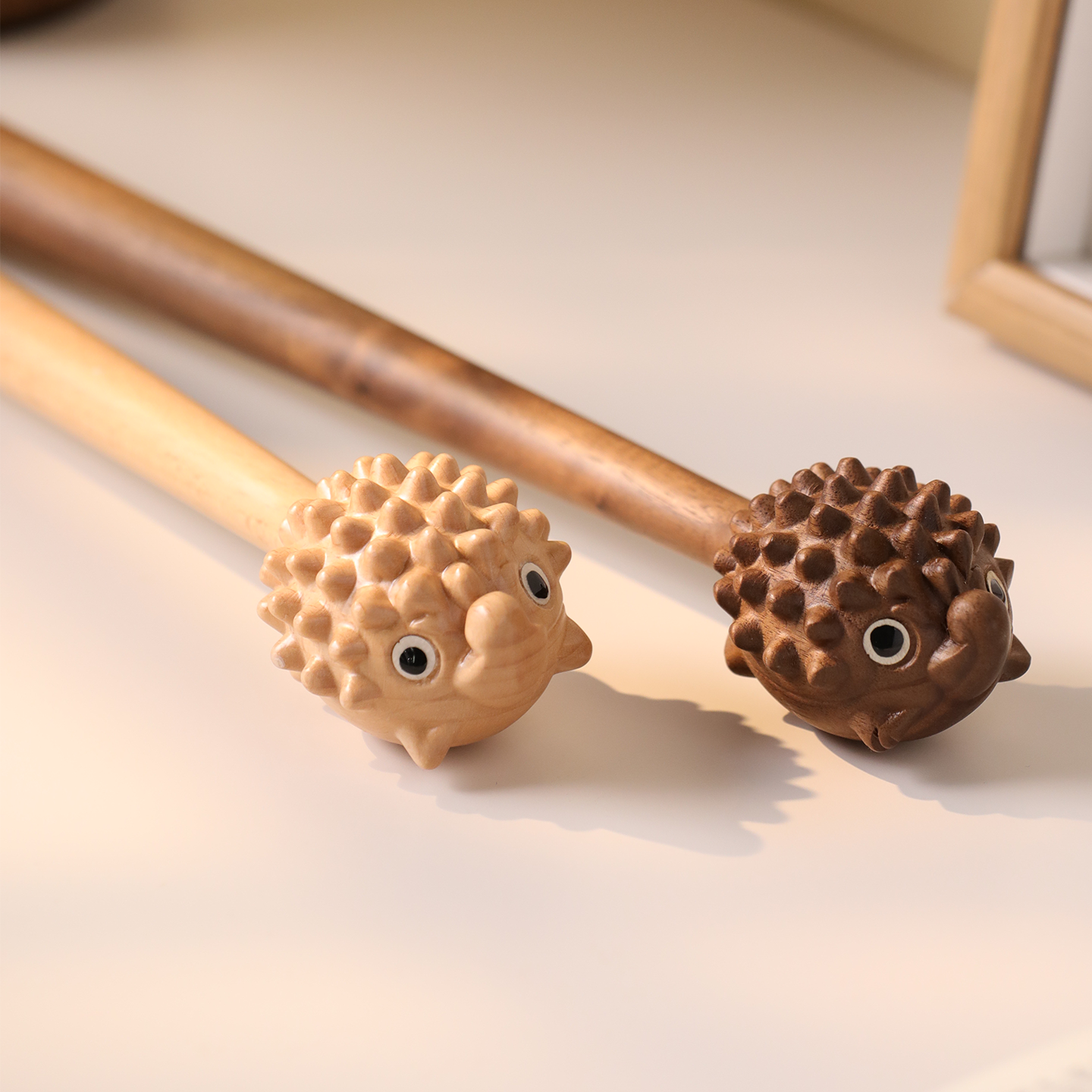 痒痒挠一秒到位！实木河豚挠痒器