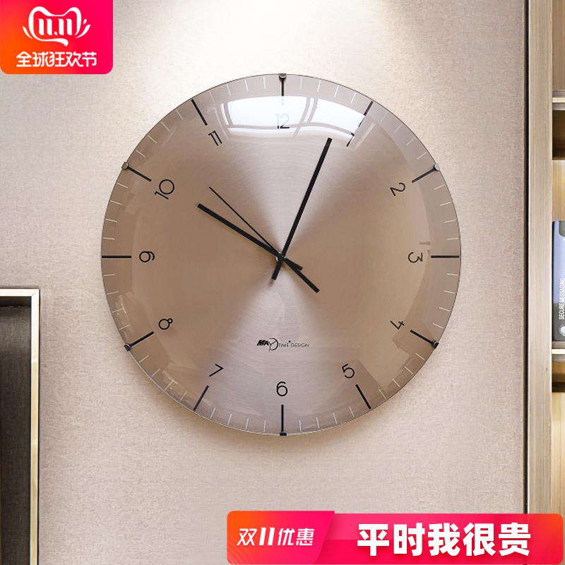 輕奢簡約藝術掛鐘家用客廳現代創意鐘表掛墻時尚個姓大氣北歐時鐘