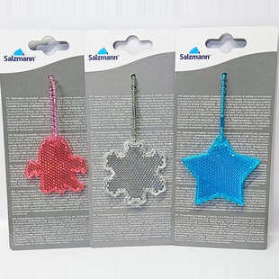 出口欧洲SALZMANN欧标反光挂件反射器挂饰交通安全包挂件安全警示