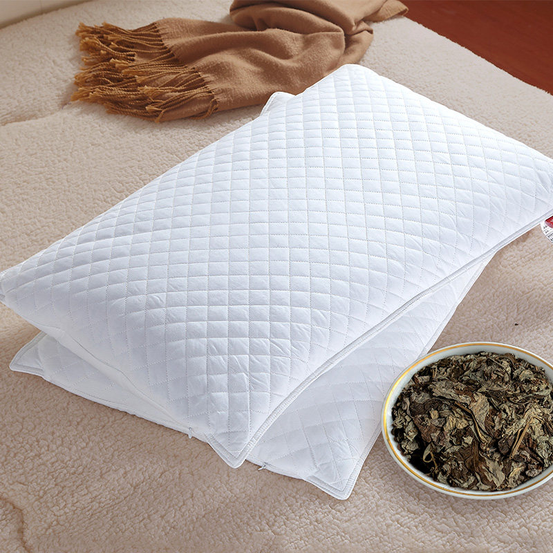 艾草枕艾叶枕头纯艾绒护颈助眠枕家用艾草中药枕头芯专用助睡眠