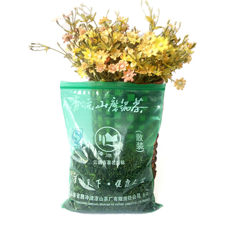 云南大叶种茶叶腾冲清凉山磨锅茶玉露珍珠茶炒青绿茶一级250g袋装
