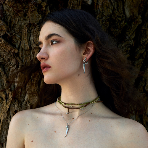 于文文自由卷手工绳编彩色蜡绳项链原创设计小众高级