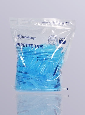 含票1250ul/1000ul蓝色吸头移液枪枪头 BS-1250-T BS-1000-T