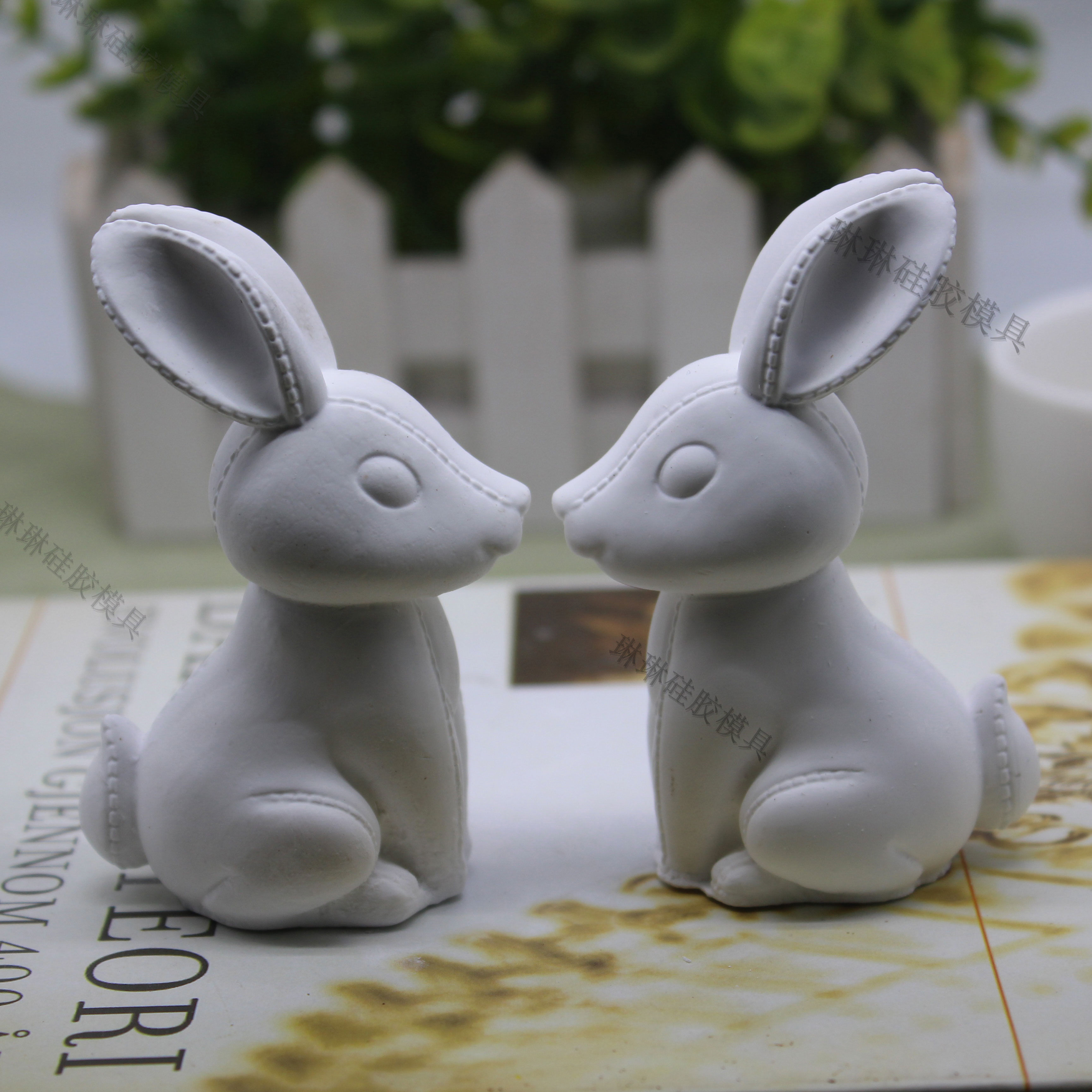 3d香薰石膏兔子模具矿硅胶模具