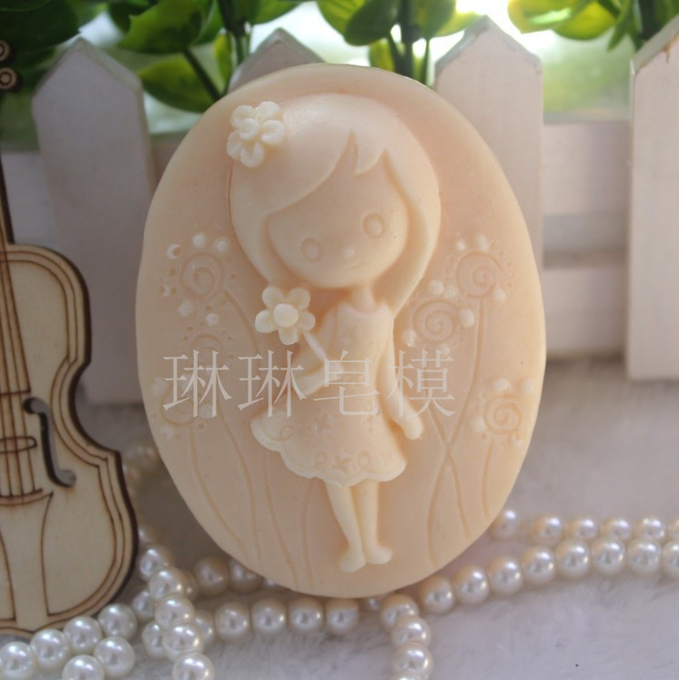 硅胶花仙子食品级手工皂模具