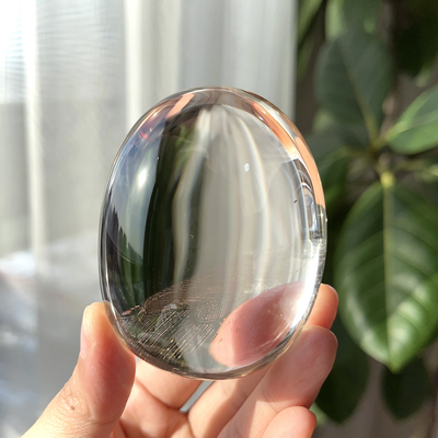 天然精品喜马白水晶把玩