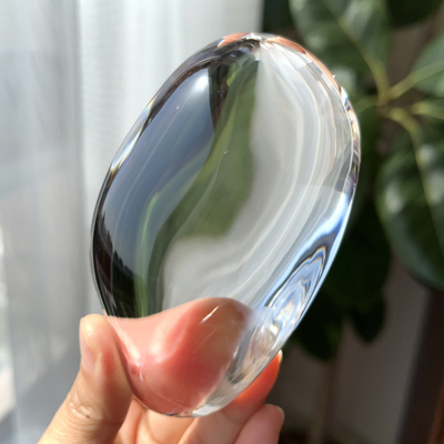 天然精品喜马白水晶把玩