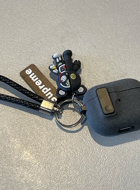 高级感自动弹盖锁扣开关适用airpods4代无线蓝牙耳机保护套airpods12345防丢防摔airpodspro3挂绳新款pro2