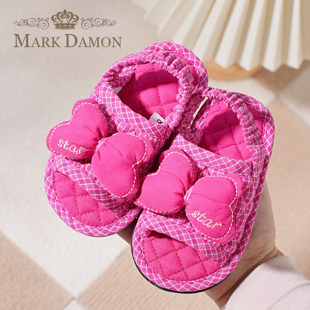 儿童1-2-3岁宝宝居家纯棉布艺静音防滑颗粒韩版家居室内地板拖鞋,居家布艺,居家亲子拖鞋,淘宝优惠券,粉丝福利购,淘宝优惠卷