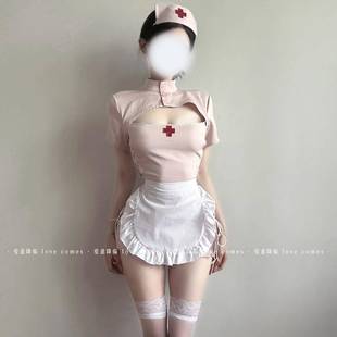 爱意降临~万圣节护士服装纯欲风性感睡裙cos制服qqny内衣趣情睡衣
