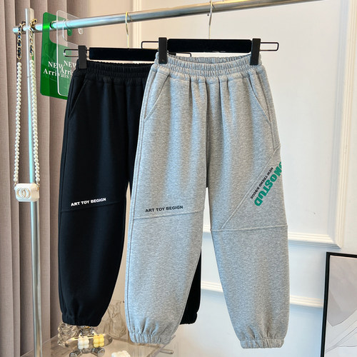 男童运动裤秋冬款2025新款中大童