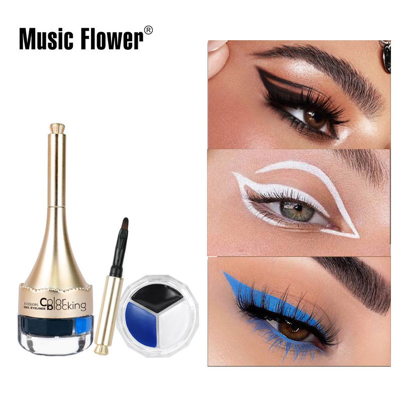 MusicFlower三色眼线膏眉膏
