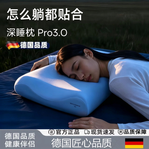 德国品质深睡枕Pro3.0海绵记忆枕10cm护颈椎枕头助眠成人枕芯送礼