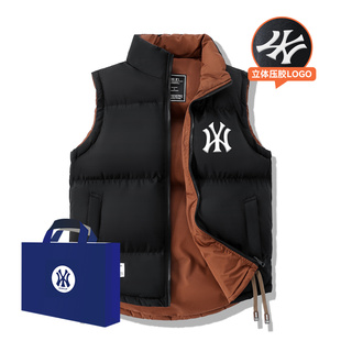 背心学生坎肩外套双面穿 加厚青少年无袖 奥特莱斯棉马甲男款 冬季