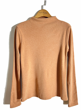 caser凯撒女士暖膨绒一字领打底衫单件秋衣保暖内衣上衣BI551122