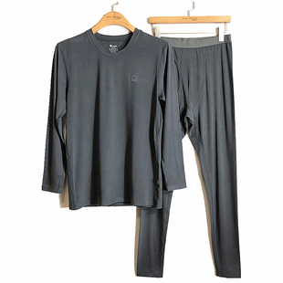 AK60 caser凯撒男士 保暖内衣套装 薄款 2071 暖姜轻肤绒圆领秋衣秋裤