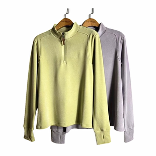 凯撒caser秋冬女士加厚暖姜绒立领拉链上衣保暖打底衫 F563 BJ53