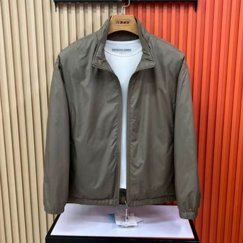 双面穿轻薄连帽男士羽绒服