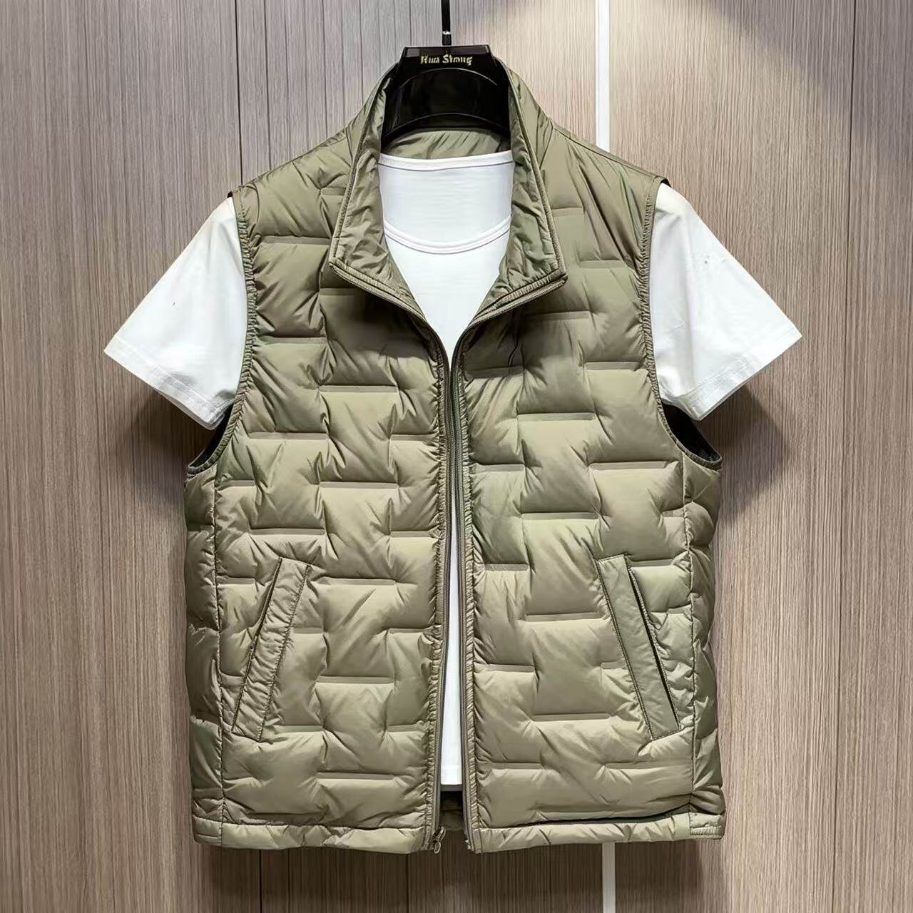户外轻量立领鸭绒保暖男马甲