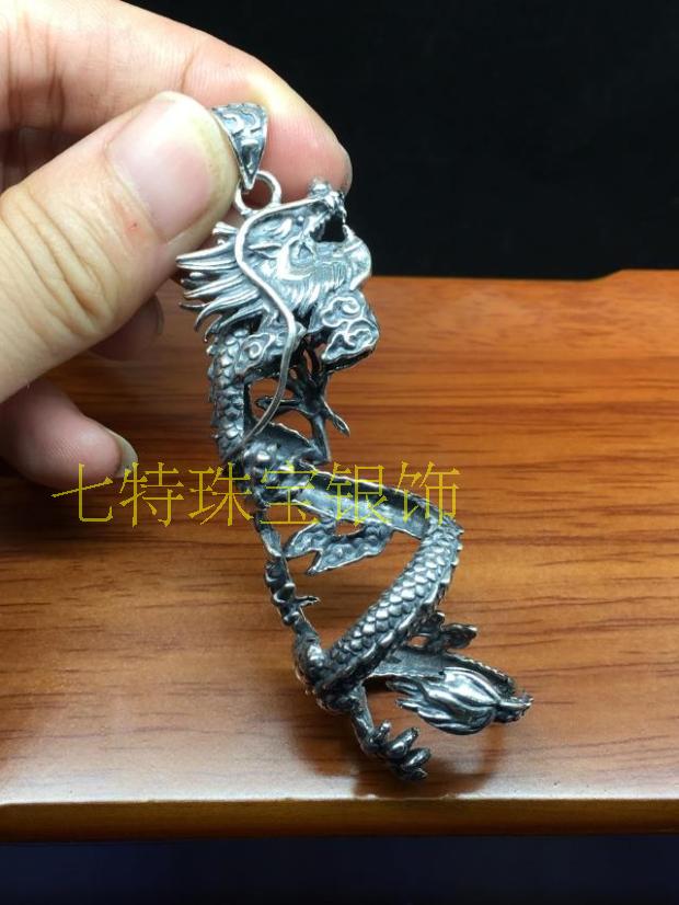 纯银狗牙包银套吊坠藏獒牙狗牙加工镶嵌套时尚项坠不含牙镶嵌定制